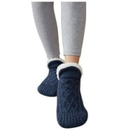 Unutarnje podne toplotne čarape, tkane i baršun Indoor čarape, termalne papuče čarape za žene bedrine