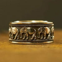 LowProfil prstenovi za žene djevojke Legura slona Mnoge veličine za odabir muškaraca Nakit posebnim poklonima zvona