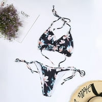 Zrbywb Summer Casual Women Bikinis Set Žene Novi modni otvoreni stražnji remen Split kupaći kostim tiskani