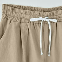 Ženske kratke hlače Žene Ljeto Visoko struk pamuk pamučne pantalone Plus veličine kratke hlače plaža