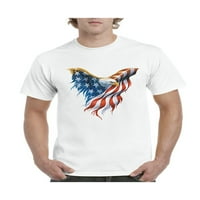 - Muška majica kratki rukav - Američki zastava Eagle SAD