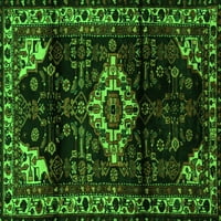 Ahgly Company Zatvoreni pravokutnik Perzijski zeleni tradicionalni prostirke, 2 '4 '