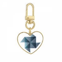 Origa Windll Geometrijski oblik Zlatni nosač za privjesak za ključeve srca