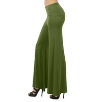 Azrijski ženski casual pantalone, plus veličine Ženska labava hlače široke struke Vježbajte hlače za hapke casual pantalone Yoga teretana Flare hlače za prodaju u uštedu u prodaji