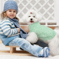 Kuoser džemper za pse, kućna ljubimca topla odjeća Meka zadebljanje pletenje za pse mačke, travnjaka,