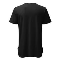 Muški bluze Ljeto grafički print casual labavo kratki rukav krajnji vrhovi zaseljenog naziva crni, sivi, bijeli S-6XL