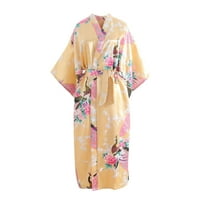 Donje rublje za žene Seksi print Kimono sljeva haljina haljina rublje donje rublje noćno -reza