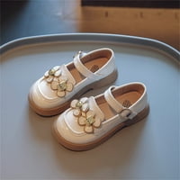 DMQupv sandale veličine toddler meka okrugla nožni princeza haljina ravne cipele Cork sandale Kidsa Sandal White 8