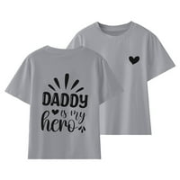 Koaiezne Kids majica Baby Girls T Majica Boys 'kratki rukav TOP roditeljski osjećaj Dječji košulja s