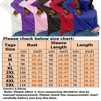 Luxplum ženske majice visoke ovratnike s dugim rukavima majica za dugih rukava Basic Tops Dailywer Pulover