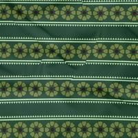 Onuone pamuk poplin twill tamna teal zelena tkanina cvjetni blok šivaći materijal za ispis tkanine sa