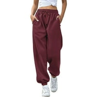 High Squiks Tergo hlače Žene Donje Duksere Joggers Hlače Vježbajte joge hlače sa džepovima Ležerne pantalone