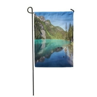 Plavi alpski tirkizni joffre jezera BC Britanska mirna okućnica za zastavu Dekorativna zastava kuće baner