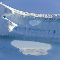 Dio gigantskog ledenog brijega u Wilhelmina Bay Off Enterprise Island u posteru za poluotok Antarktički