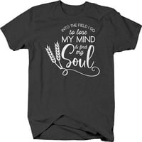 U polje idem da nađem grafičke majice za farmu duše xlarge tamno siva