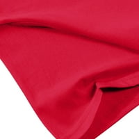 Oalirro ženski vrhovi, tinesi i bluze Rođendan Predstojeće ženske kratke rukave Ispiši casual vrhove pulover bluza majica crvena