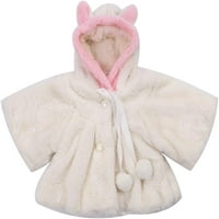 Kiapeise Toddler Djevojčica Djevojke Djevojke Tople fleke Zimske jakne kaputi snijeg jakne ogrtač odjeća