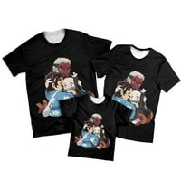 Demon Slayer T-majice Anime 3D Print Streetwear Muškarci Ženska modna majica Kids Tees Vrhovi