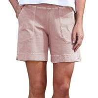 Ženske kratke hlače elastične struine labave hlače Grey XL
