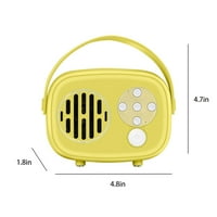 Bluetooth zvučnici Essentials Slatka tip 5. Mini retro Bluetooth Audio HiFi kvalitet zvuka HAND-CALL CALL može se rukovati ugrađenom baterijom 400mAh na klirensu