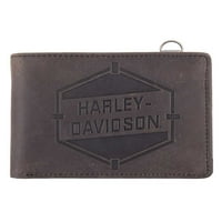 Harley-Davidson muške rezervne dijelove kože kože Bi-preklopnik W RFID HDMWA11576, Harley Davidson