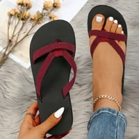Sandale Žene Cork Ženske cipele Modni papuče Ravna otvorena nožni prste papuče Ljetne casual modne sandale