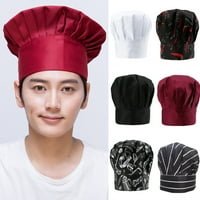 Kuhar Kuhinjski šešir Čvrsta boja za višekratnu upotrebu Žene Jednostavna ravna gornja uniformu za kuhar