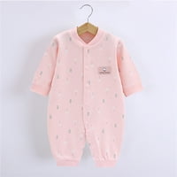 Gubotare Baby Boy odjeća Baby Boy Girl Cotton Print Romper kombinezon reprezentacije, ružičasta 9-mjeseci