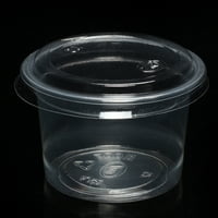 3.1oz Jednokratni plastični porsni čaša jasan porcija posuda sa poklopcima za mliječ jogurt mousses