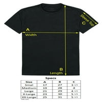 Republički proizvodi 551-350-BLK- Norfolk Državni univerzitet Volim majicu, crna - velika