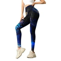 Outfmvch Yoga hlače Duksevi za žene Print Tummy Control plijen gamaše mršave hlače za jogu trčeći pilates