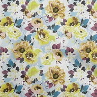 Onuone pamuk poplin twill Dark senf tkanina Florals Craft Project Decor tkanina Štampano od dvorišta široko 1m