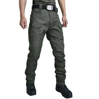 CLLIOS teretni pantalone za muškarce opuštene fit multi džepove Hlače Radne vojne hlače Prozračne radne