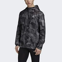Adidas Muški standard posjeduju jaknu s kapuljačom, orbitom sive signal ružičaste legacy plave boje,