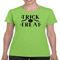 Trik ili tretirati ponudu za Noć vještica. Majica Žene -Image by Shutterstock, ženska XX-velika