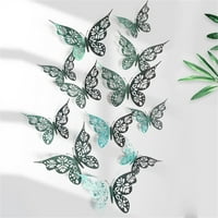 Naljepnice za zidne naljepnice 3D šuplje leptir zidne décore veličine leptir dekor šuplje rezbarenje,