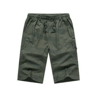 Rovga muške hlače modni casual čvrsti više džepni kopči na otvorenom kratke hlače na otvorenom kratke