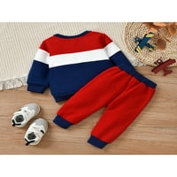 Toddler Baby Unise Girl Boy Sport Style Duks odjeće Jesen Zimska odjeća Okrugli vrat Dugih rukava Crewneck Duksericke i duge gaće