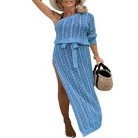 Ženske duge haljine jedno rame Maxi haljine Ležerne prilike Ležerne prilike na plaži Sunderss: Dame