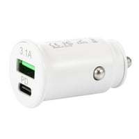 Adapter od auto punjača na zidni punjač za punjač PD + USB Dual Port Car Mobile Telefon Auto punjač