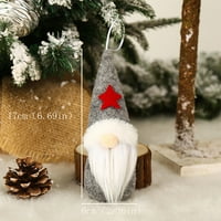 Božićni ukrasi poklona Santa Snowman Drveni igračke za lutke viseće ukrase