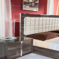 Siva Elm Glossy Queen set za spavaće sobe napravljen u Italiji Vig Modrest San Marino
