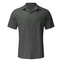 Wofedyo majice za muškarce mužjak Havaii Majica kratki rukav dvostruki džep isključite košulje s dugim