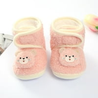 Little Boys Girls Comfort Cipele Zimska djeca cipele za djecu za bebe i ravne pamučne cipele Kuka za