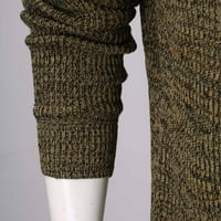 Džemperi s dugim rukavima Akiigool za muškarce muški kabel pletene crkvene džemper muškarci V dreweter