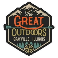 Greyville Illinois The Great na otvorenom dizajn naljepnica vinilne naljepnice