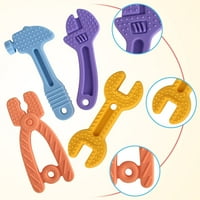Mekani silikonske tebičke igračke za toddlers zanoseći čekić ključ za ključeve za ključeve u obliku