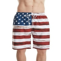 Bellella muški šorc s kratkim suhom plivanjem sa bočnim džepovima Modni trend Opremljenja američka zastava