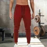 Muški Jogger Dukserišta Fitness Casual pantalone Multi-džepni patentni džep za džepne hlače