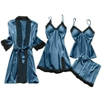 Turilly Donje rublje Žene Silk čipka, haljina za spavanje Babydoll Nogdress Pajamas set